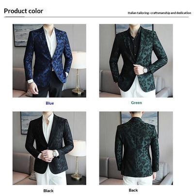 Blazer Slim Fit de Color Liso para Hombre - Primavera Verano - Image 14