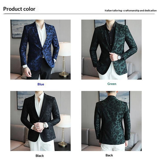 Blazer Slim Fit de Color Liso para Hombre - Primavera Verano - Image 14