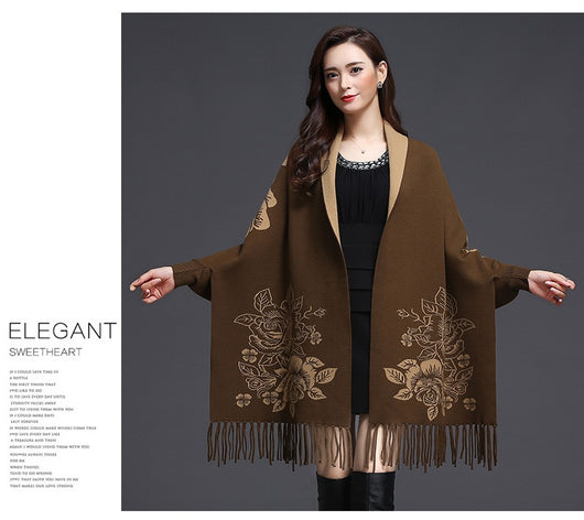 Cardigan Tejido Holgado con Borlas y Forro Grueso de Cachemira - Image 11