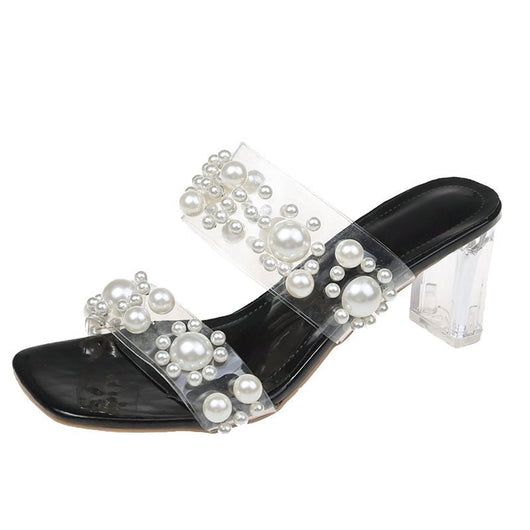 Sandalias de Tacón Cristal Estilo Coreano con Detalles Brillantes - Image 5