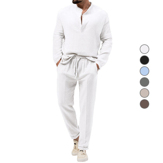 Conjunto Casual de 3 Piezas: Camiseta Manga Larga, Camisa y Pantalones - Image 2
