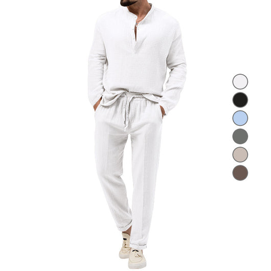 Conjunto Casual de 3 Piezas: Camiseta Manga Larga, Camisa y Pantalones - Image 2