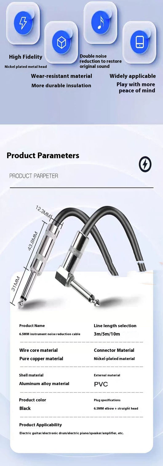 Cable de Audio Profesional en Ángulo con Reducción de Ruido - Image 9