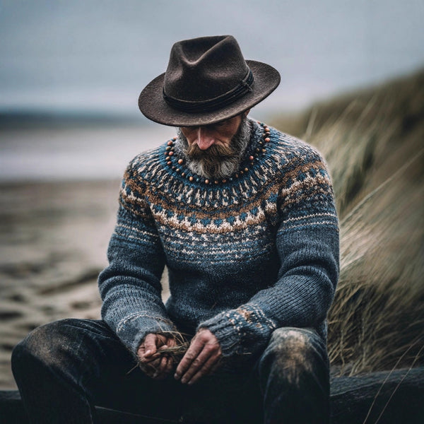 Sudadera Suelta Manga Larga con Tecnología 3D Impresa para Hombre