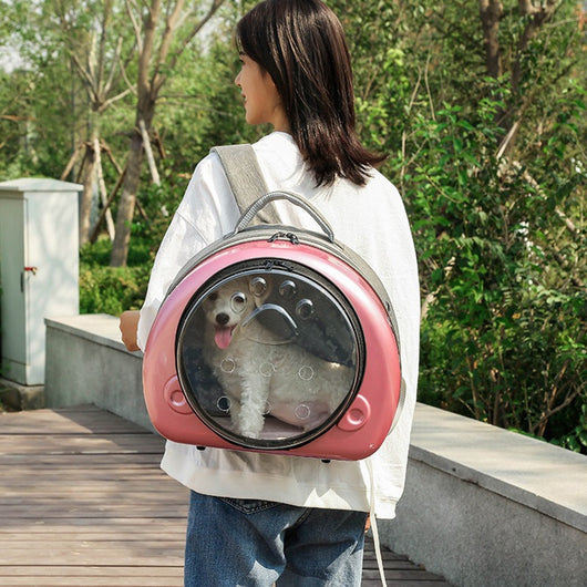 Mochila Transportadora Transparente para Mascotas con Cápsula Espacial - Image 3