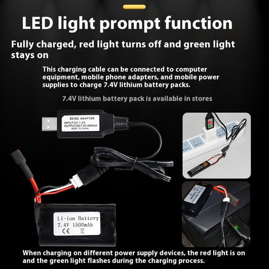 Cargador de Batería Litio 800mA con Protección Contra Sobrecarga e Indicador LED - Image 3
