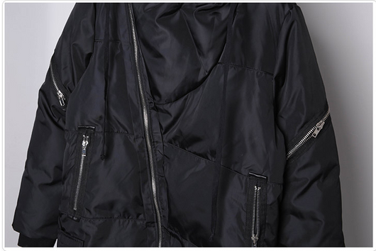 Chaqueta Acolchada Hombre con Cierre Oblicuo - Abrigo Grueso Cálido Algodón - Image 7