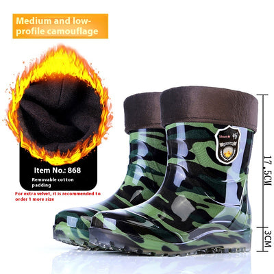 Botas de Lluvia Tácticas para Hombre con Forro Térmico y Suela Antideslizante - Image 13
