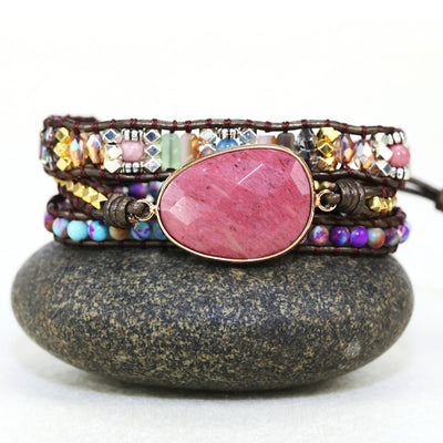 Pulseras de Piedra Natural Tejidas a Mano para Mujer - Image 4