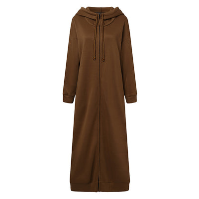 Abrigo Hoodie de Felpa Casual de Manga Larga para Mujer - Image 9