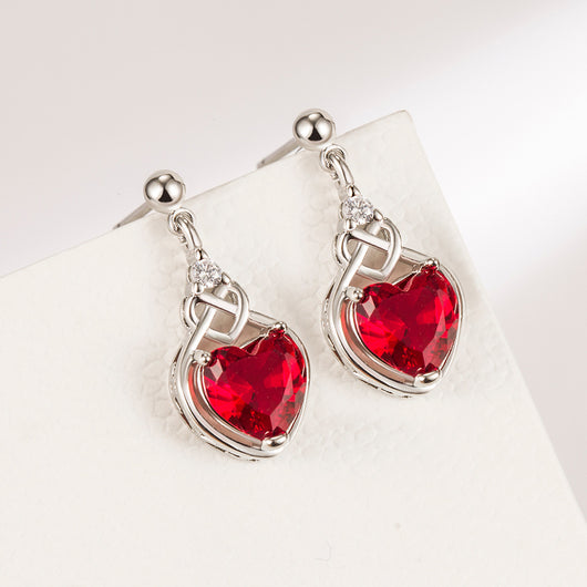 Conjunto de Joyas Corazón de Rubí - Image 3