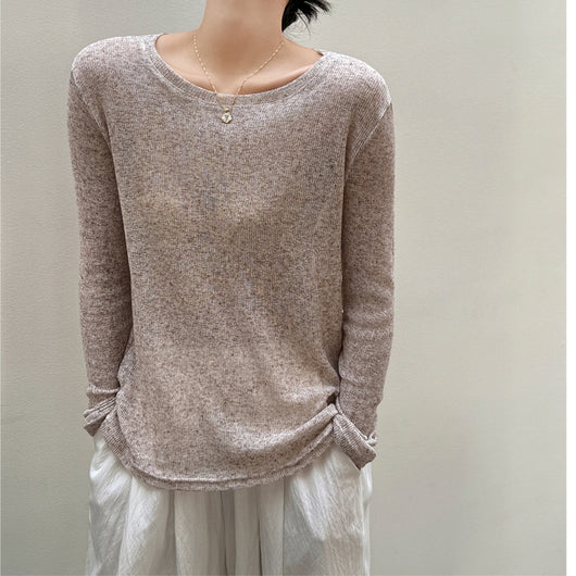 Blusa Suelta Tejida de Manga Larga Estilo Idle Premium - Image 8