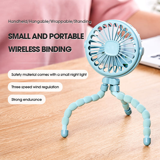 Ventilador Portátil USB para Cochecito Infantil con Carga Recargable