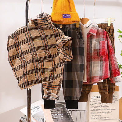 Camisa de Cuadros Casual para Niños - Perfecta para Primavera y Otoño - Image 37