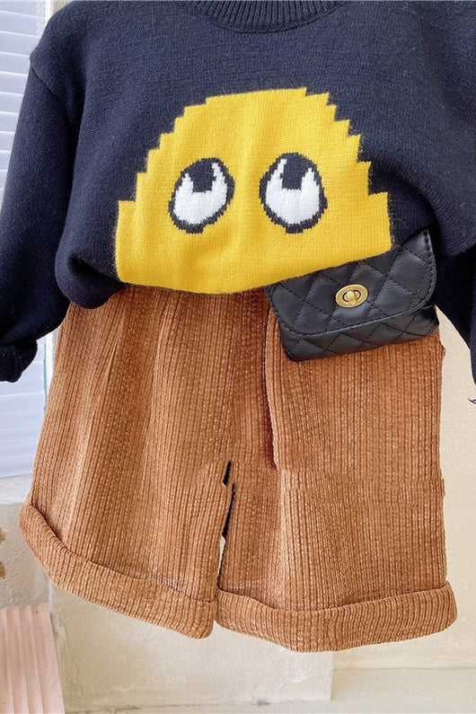 Chaqueta de Pana Café Suelta y Casual para Niña Otoño - Image 3
