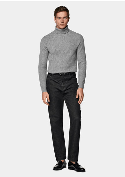 Suéter de Cuello Alto en Cashmere para Hombre - Pullover Elegante y Sofisticado - Image 9
