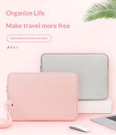 Funda Protectora de Cuero para Laptop con Bolsa Interior - Image 8