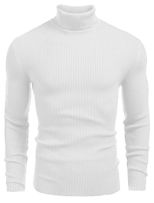 Suéter Slim Fit Cuello Alto para Hombre - Otoño e Invierno - Image 33