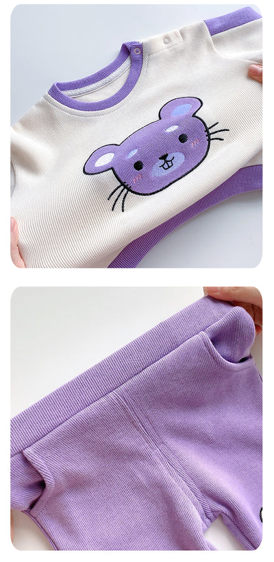 Conjunto Infantil Casual con Estampado de Dibujos Animados - Image 17