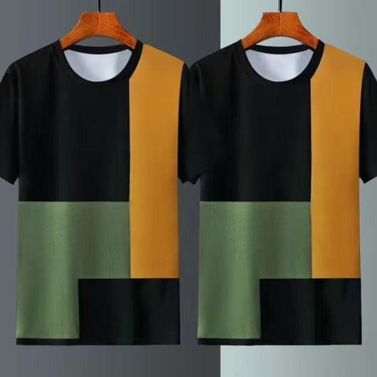 Camiseta Manga Corta Ice Silk para Hombre - Verano - Image 4