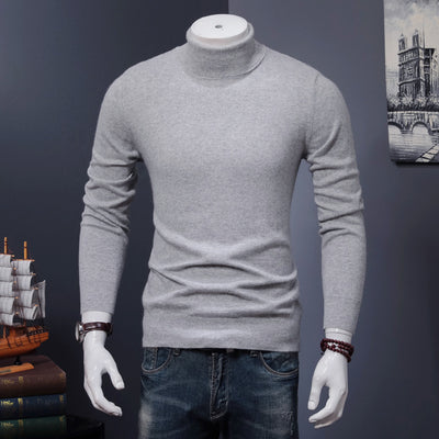 Suéter Cuello Alto Hombre Lana Merino Tejido Cálido - Image 15