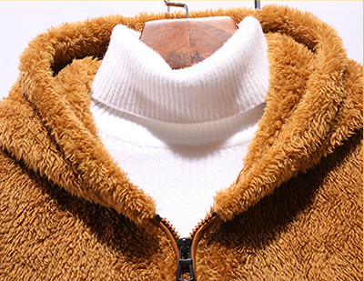 Chaqueta Deportiva con Capucha de Forro Polar para Hombre - Diseño Texturizado - Image 11