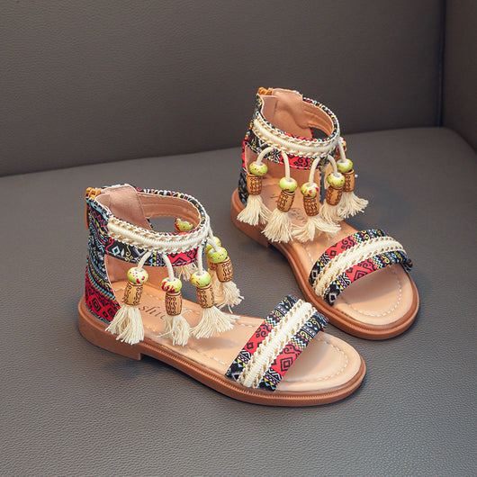 Sandalias Romanas Infantiles Étnicas Retro para Verano - Image 20
