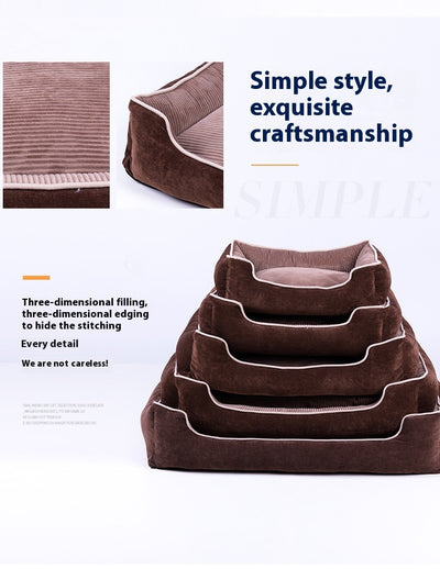 Cama de Terciopelo para Mascotas - Casa Cómoda para Perros y Gatos - Image 8