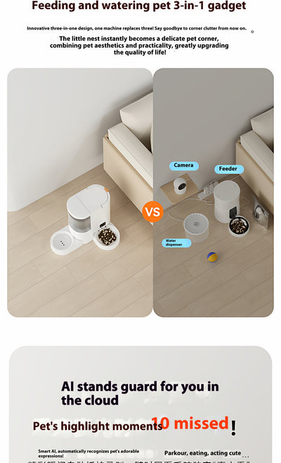 Bebedero Inteligente para Gatos con Dispensador Automático Todo en Uno - Image 10