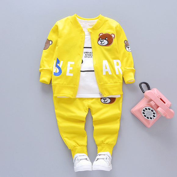 Conjunto de Manga Larga para Niños 0-4 Años con Pantalón Convertible