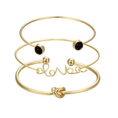 Juego de Pulseras Diamante Triángulo LOVE - Image 5