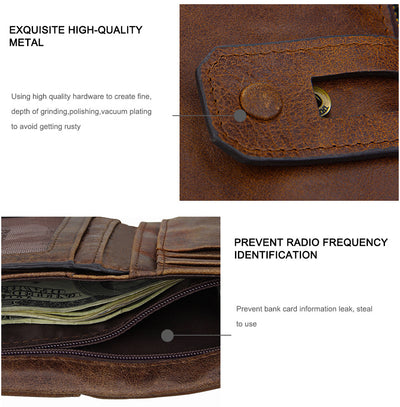 Billetera de Cuero Genuino con Protección RFID y Bloqueo Antirrobo - Image 15
