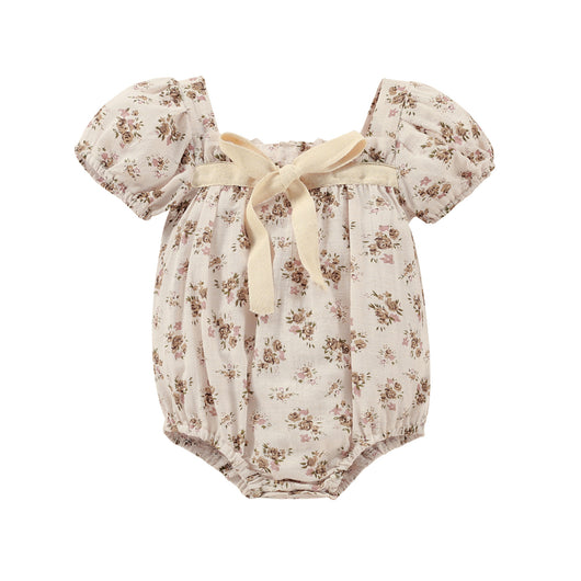 Enterizo de Algodón para Niña con Estampado Floral - Manga Corta Verano - Image 3