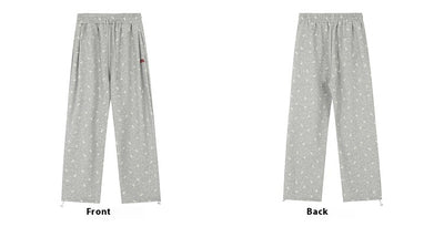 Pantalones de Chándal Vintage con Lazo y Lunares - Pierna Recta Ancha para Mujer - Image 12