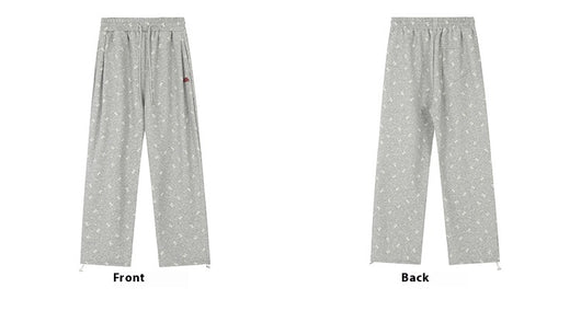 Pantalones de Chándal Vintage con Lazo y Lunares - Pierna Recta Ancha para Mujer - Image 12