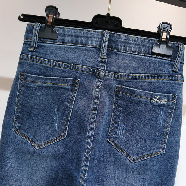 Jeans Mujer Cintura Alta Stretch Efecto Slim