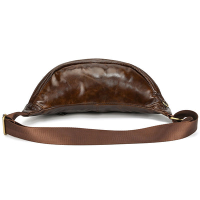Bolsa de Pecho de Cuero Genuino para Hombre - Grande y Versátil - Image 33