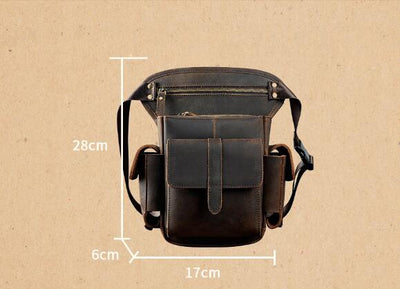 Riñonera Multifuncional de Cuero Genuino Estilo Retro - Image 8