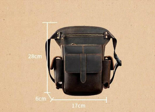 Riñonera Multifuncional de Cuero Genuino Estilo Retro - Image 17