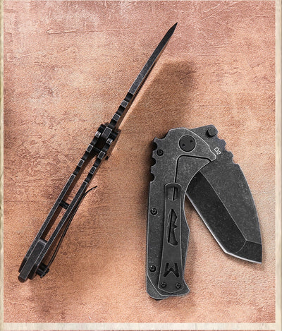 Cuchillo Táctico Plegable de Acero Reforzado para Aventuras al Aire Libre - Image 9