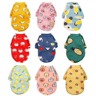Suéter de Dos Patas con Estampado de Dibujos Animales y Forro de Terciopelo para Mascotas - Image 17