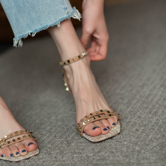 Sandalias Tacón Stiletto con Remaches - Versátiles y Elegantes - Image 12
