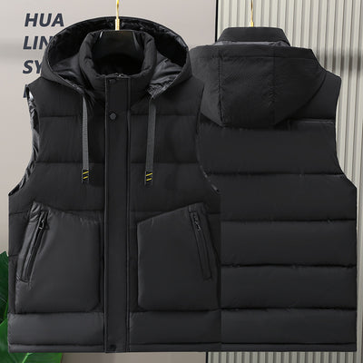 Chaleco de Invierno para Hombre con Capucha Desmontable - Image 2