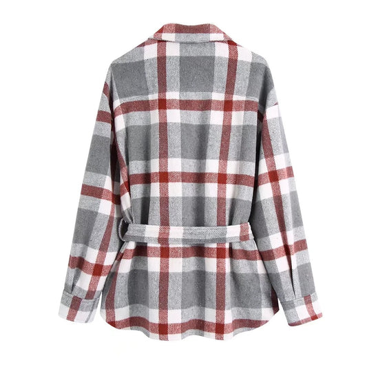 Camisa de Cuadros Lana Premium Estilo Casual Urbano - Image 2