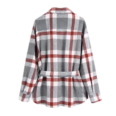 Camisa de Cuadros Lana Premium Estilo Casual Urbano - Image 2