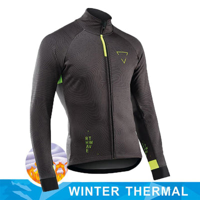 Jersey de Ciclismo Invernal en Lana Merino para Hombre - Image 3