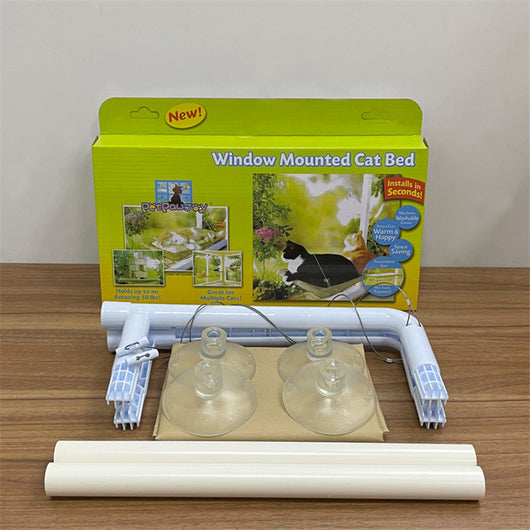 Hamaca para Gatos con Ventosas - Cama Colgante Removible y Lavable - Image 6