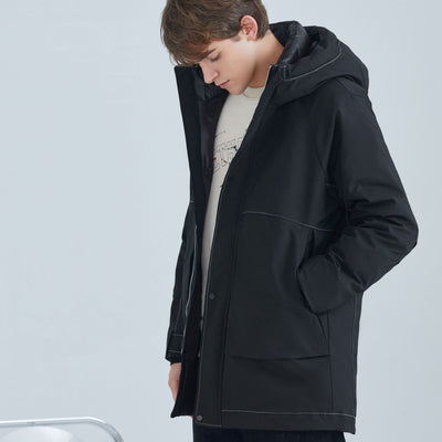 Chaqueta de Plumas de Pato Blanco Suelta para Hombre - Estilo Invernal Elegante - Image 2