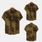Camisa de Solapa Floral para Hombre