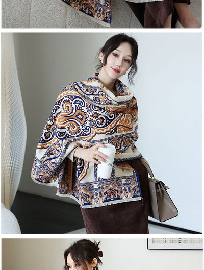 Chal Versátil de Oficina Estilo Coreano para Otoño e Invierno - Image 44